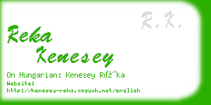 reka kenesey business card